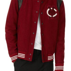 Club Monaco Varsity Burgundy Wool Jacket : Size Medium, Never Worn.